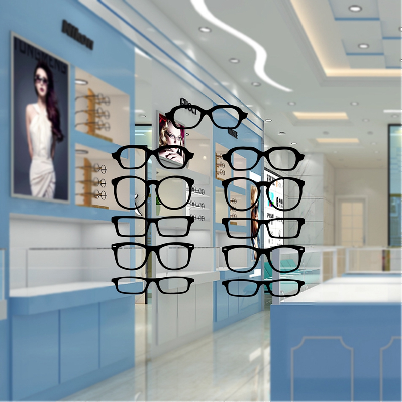 Art Craft Glasses - نظارات محب قطاع الفينيل الجدار ملصق