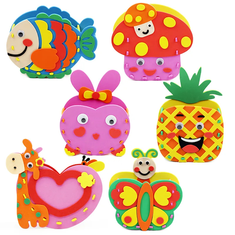 Art Craft For Kindergarten - 2 قطعة DIY حاوية أقلام كرتونية