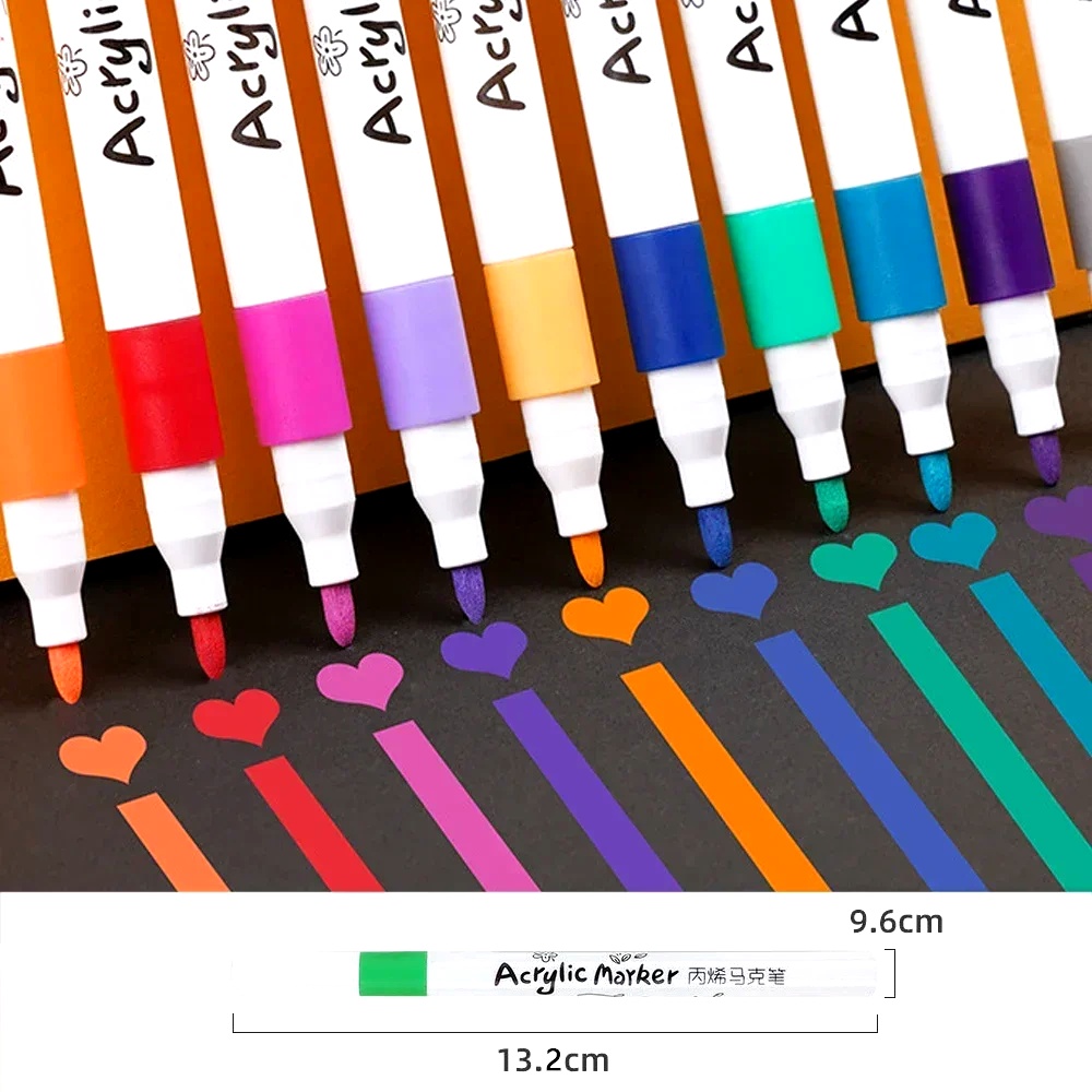 Illustration Marker Set - مجموعة أقلام ماركر أكريليك ذات رؤوس