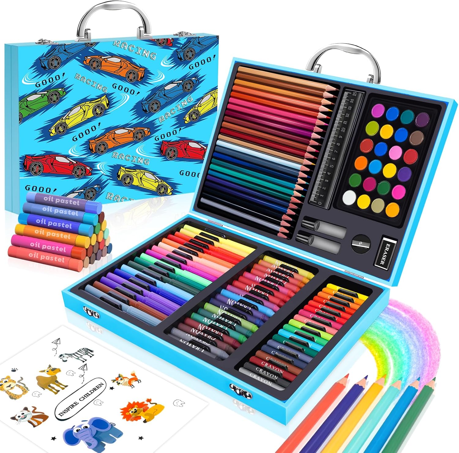 Illustration Marker Set - مجموعة أدوات فنية وحرفية 110 قطعة،