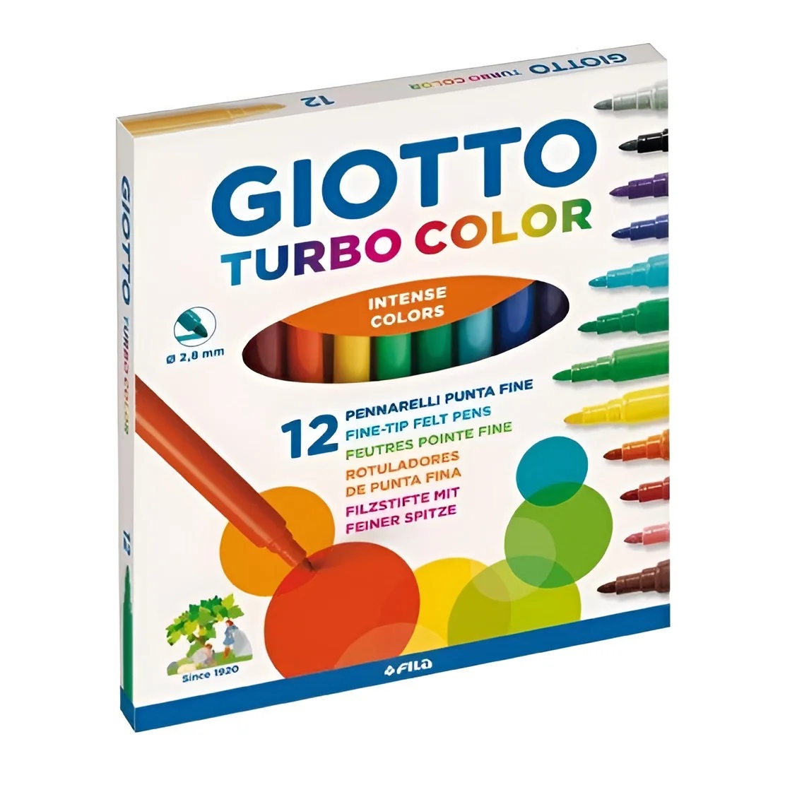 Illustration Marker Set - يتوهم 12 لون قابل للغسل قلم