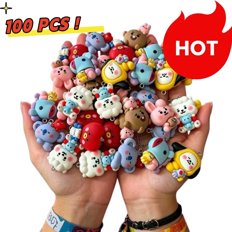Art Craft Store - 7 قطع من إكسسوارات BT21 الكرتونية