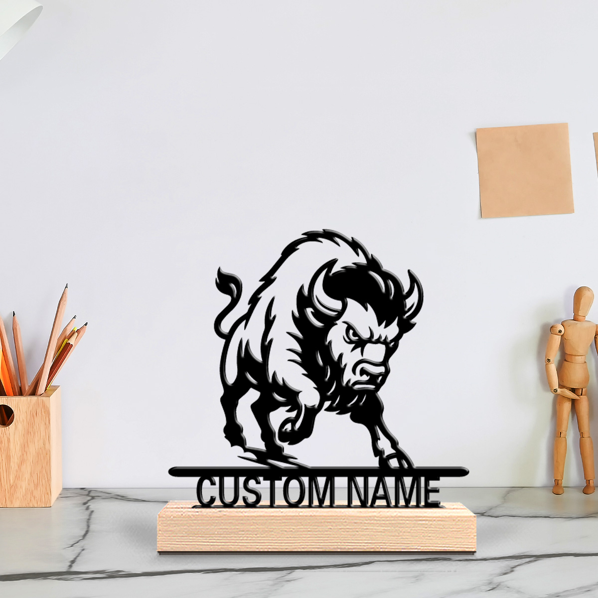 Art Craft Lion - تمثال أسد معدني بسيط قابل للتخصيص