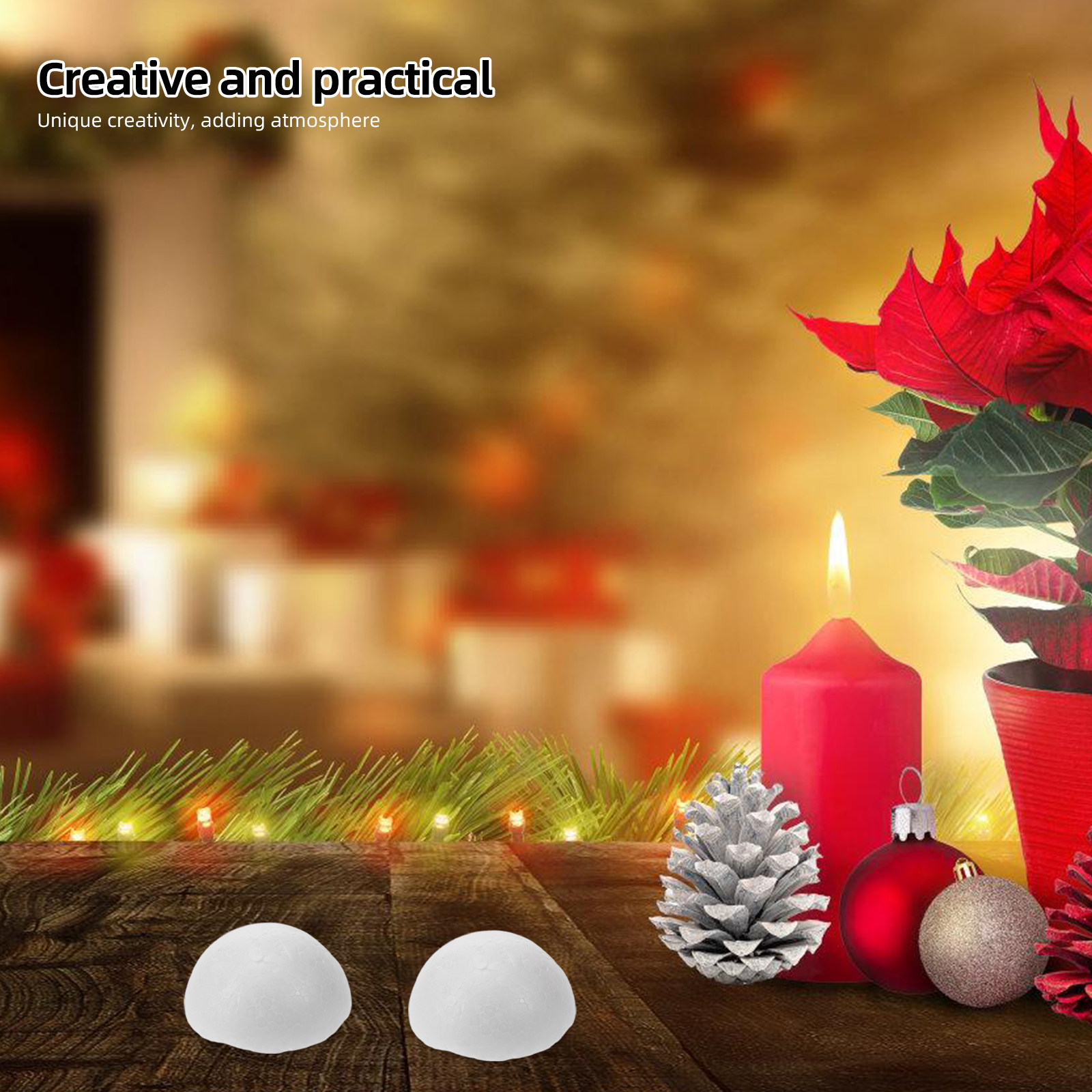 Art Craft For Kindergarten - 10 قطع من كرات البوليسترين البيضاء