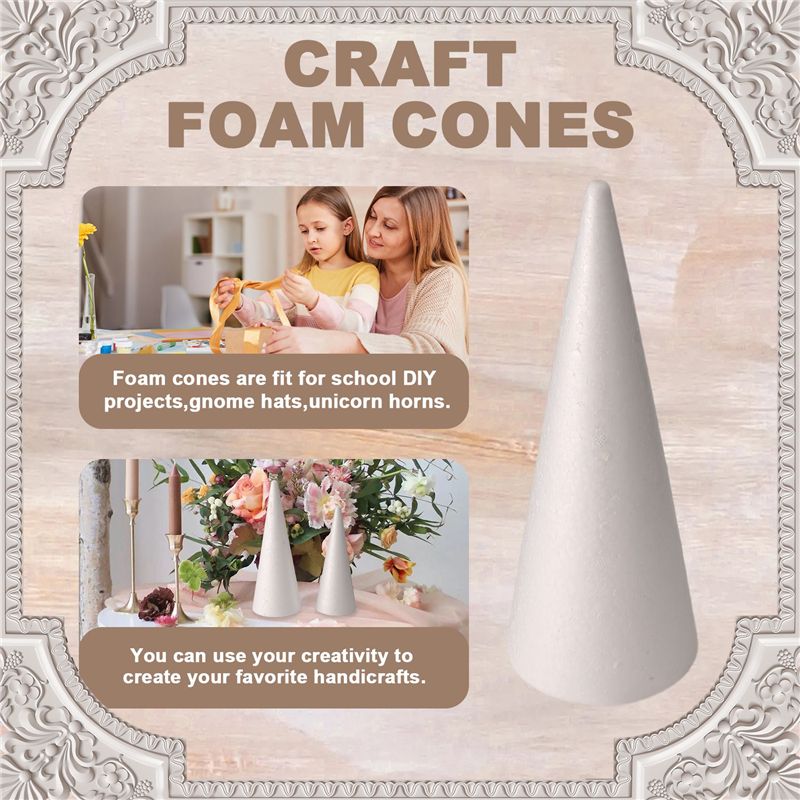 Art Craft Tree - 24 قطعة من مخاريط الفوم على