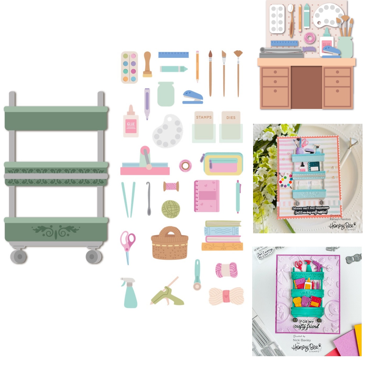 Art Craft Tree - طبقات الفنون والحرف اليدوية لوازم عربة