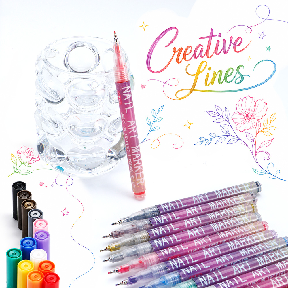 مجموعة أقلام تحديد دقيقة 12 قط - مراجعة Illustration Marker Set وسعره