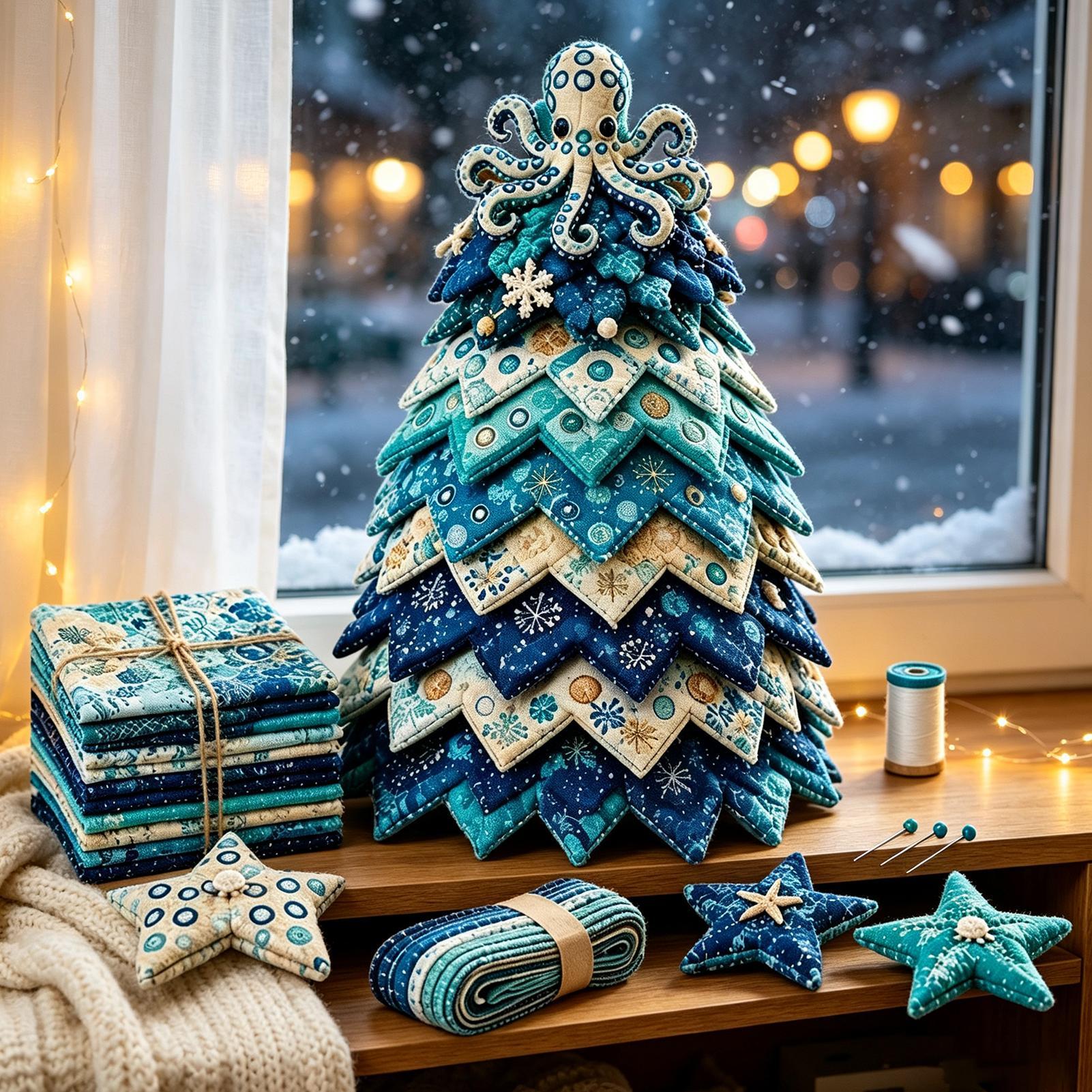 مجموعات لحاف عيد الميلاد للكبا - مراجعة Art Craft Tree وسعره