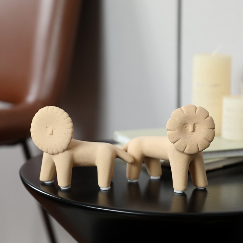 الشمال موراندي اللون الحيوان ا - مراجعة Art Craft Lion وسعره