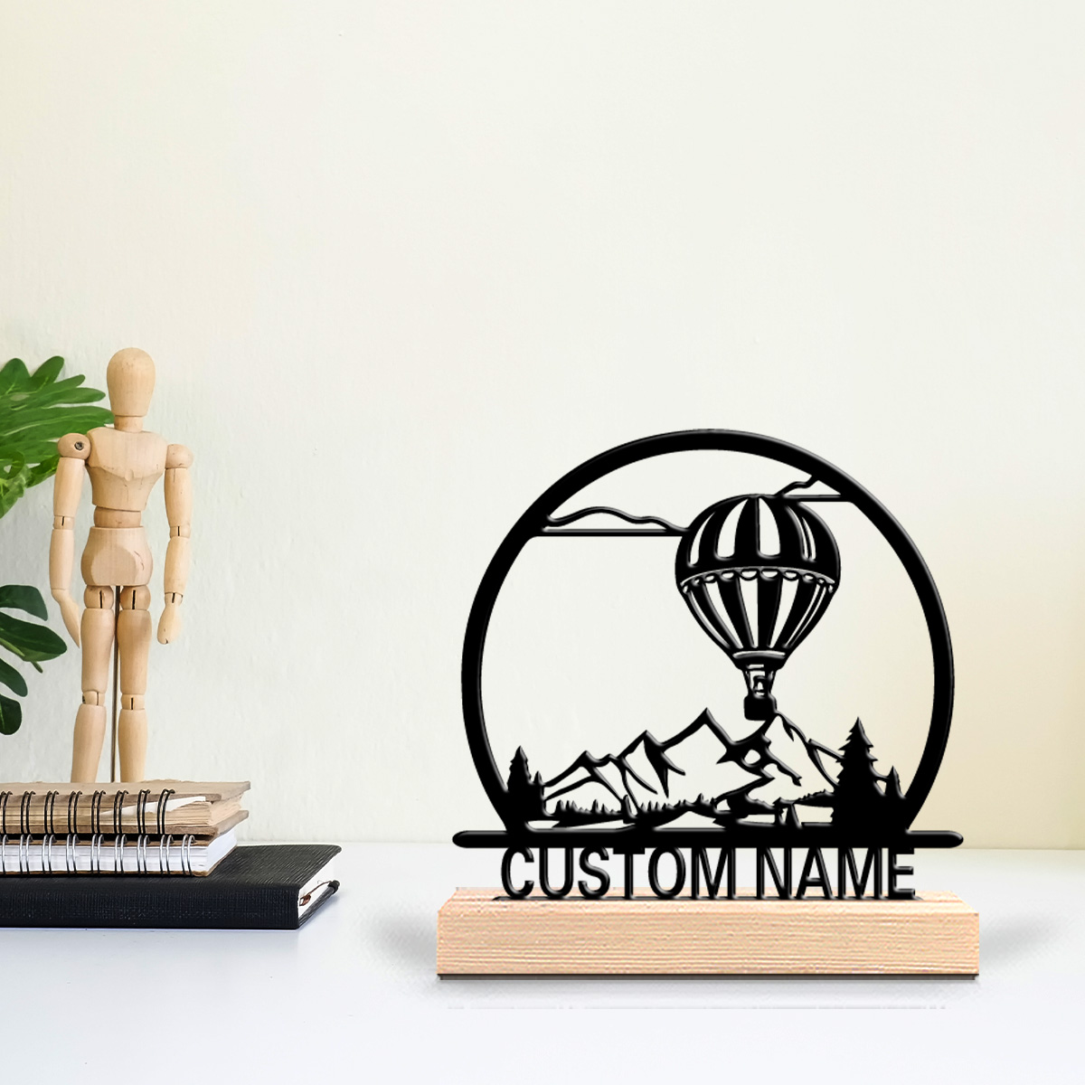 تمثال معدني على شكل منطاد هوائ - مراجعة Art Craft Store وسعره