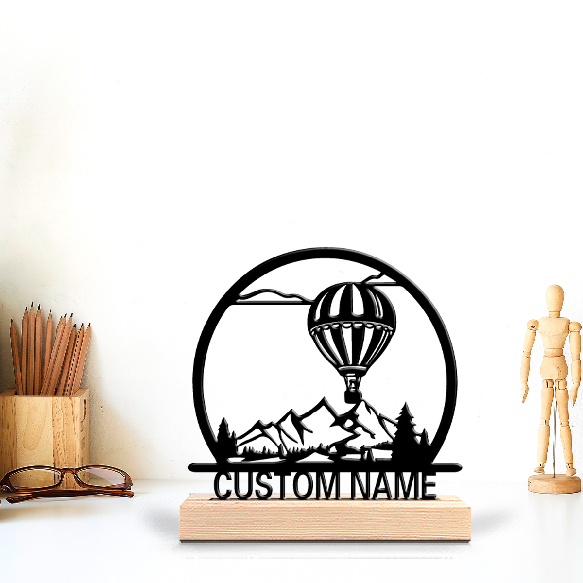 تمثال معدني على شكل منطاد هوائ - مراجعة Art Craft Store وسعره