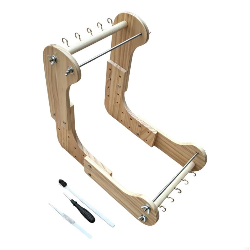 إطار خشبي قابل للتعديل على شكل - مراجعة Loom Weaving Frame وسعره