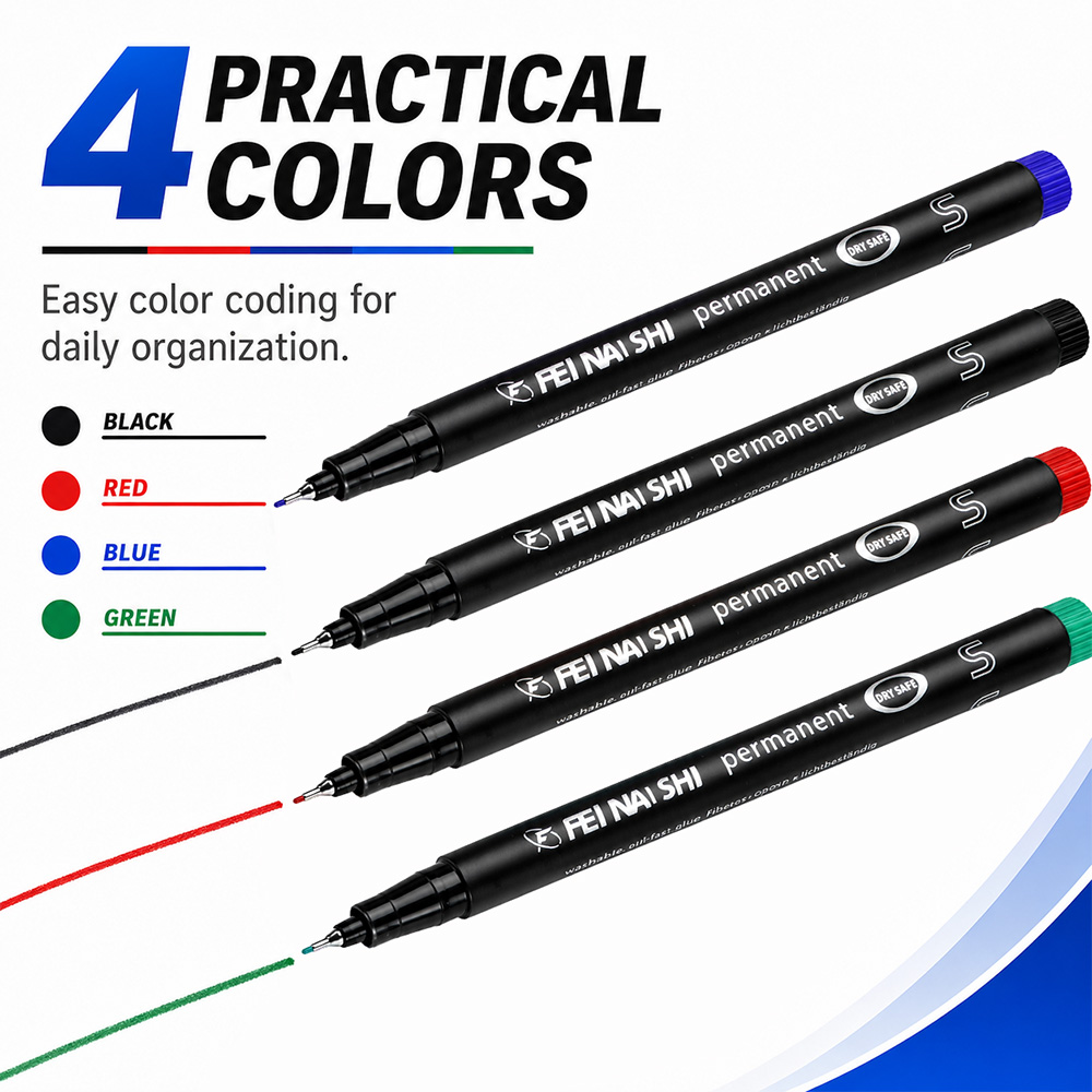 4/12 قطعة أقلام تحديد دائمة بر - مراجعة Illustration Marker Set وسعره