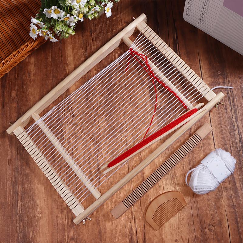 مجموعة نول نسج خشبي للمبتدئين  - مراجعة Loom Weaving Frame وسعره