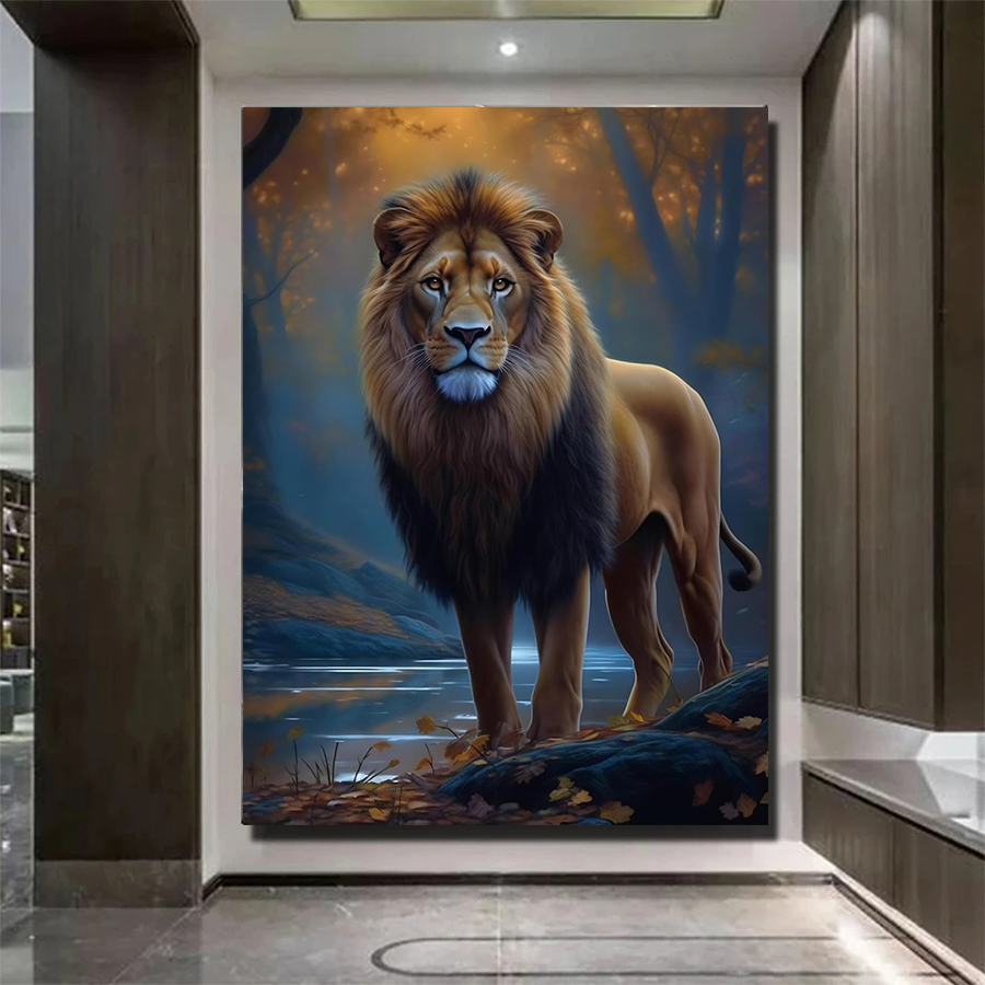 5D الماس الفن كيت الغابة الحيو - مراجعة Art Craft Lion وسعره