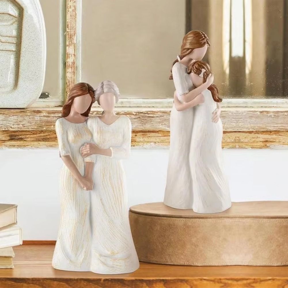 تمثال أم وابنتها مرسوم يدويًا  - مراجعة Art Craft Mother'S Day وسعره