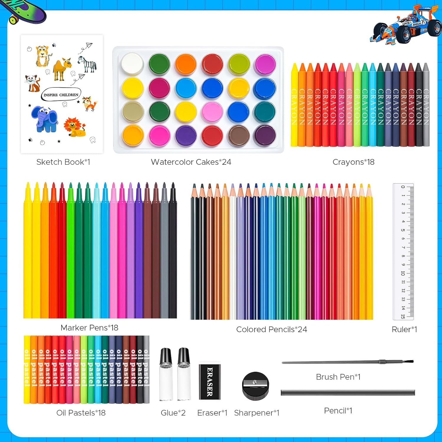 مجموعة أدوات فنية وحرفية 110 ق - مراجعة Illustration Marker Set وسعره