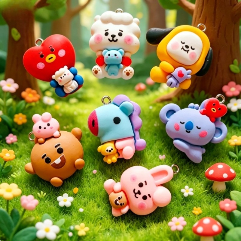 7 قطع من إكسسوارات BT21 الكرتو - مراجعة Art Craft Store وسعره