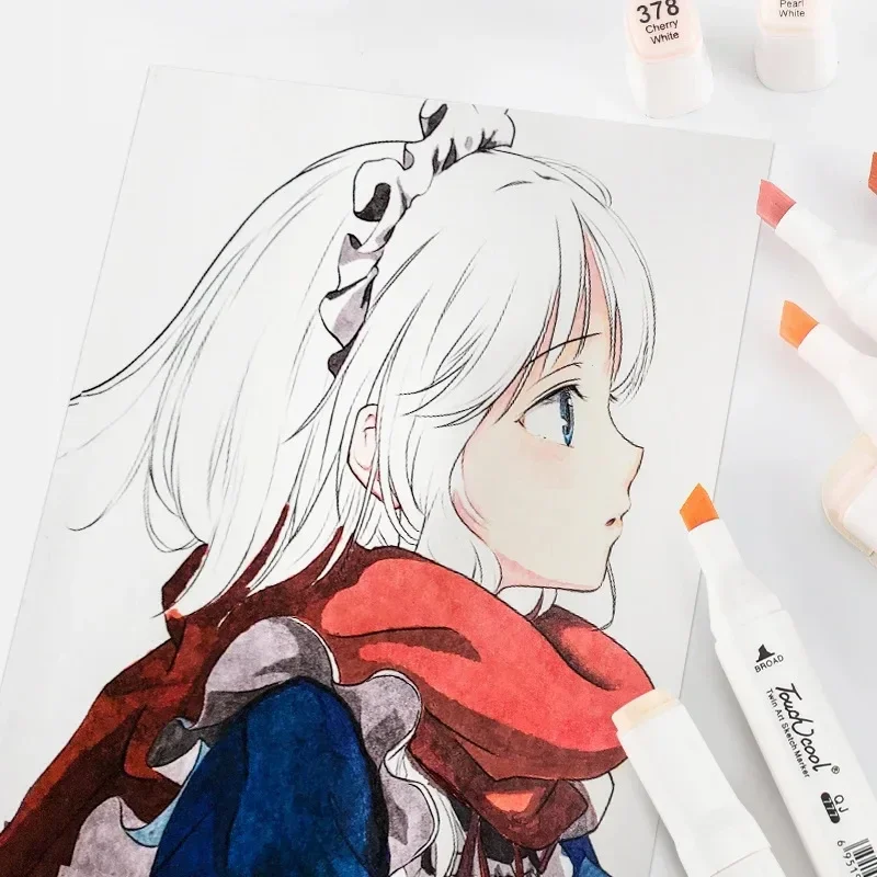 6/12/24/30 لون لون البشرة مجمو - مراجعة Illustration Marker Set وسعره