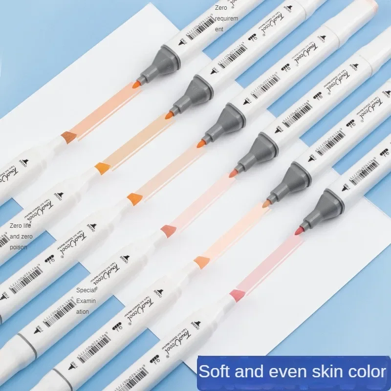 6/12/24/30 لون لون البشرة مجمو - مراجعة Illustration Marker Set وسعره