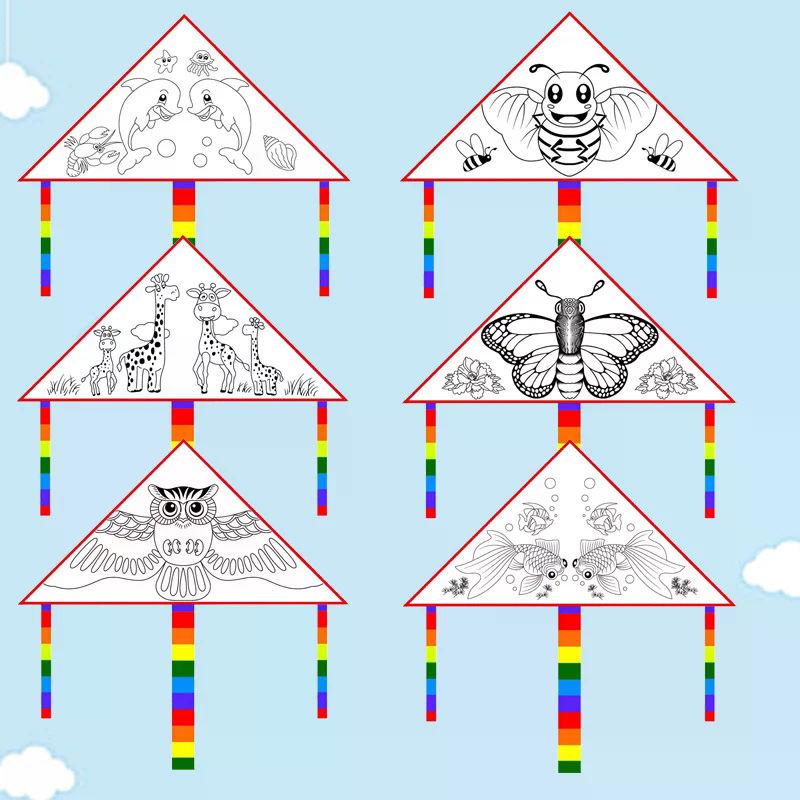 طائرة ورقية فارغة للرسم والتلو - مراجعة Art Craft Kite وسعره