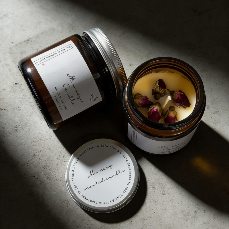 شمعة معطرة بالورد والياسمين مع - مراجعة Soy Candle Fragrance Oil وسعره