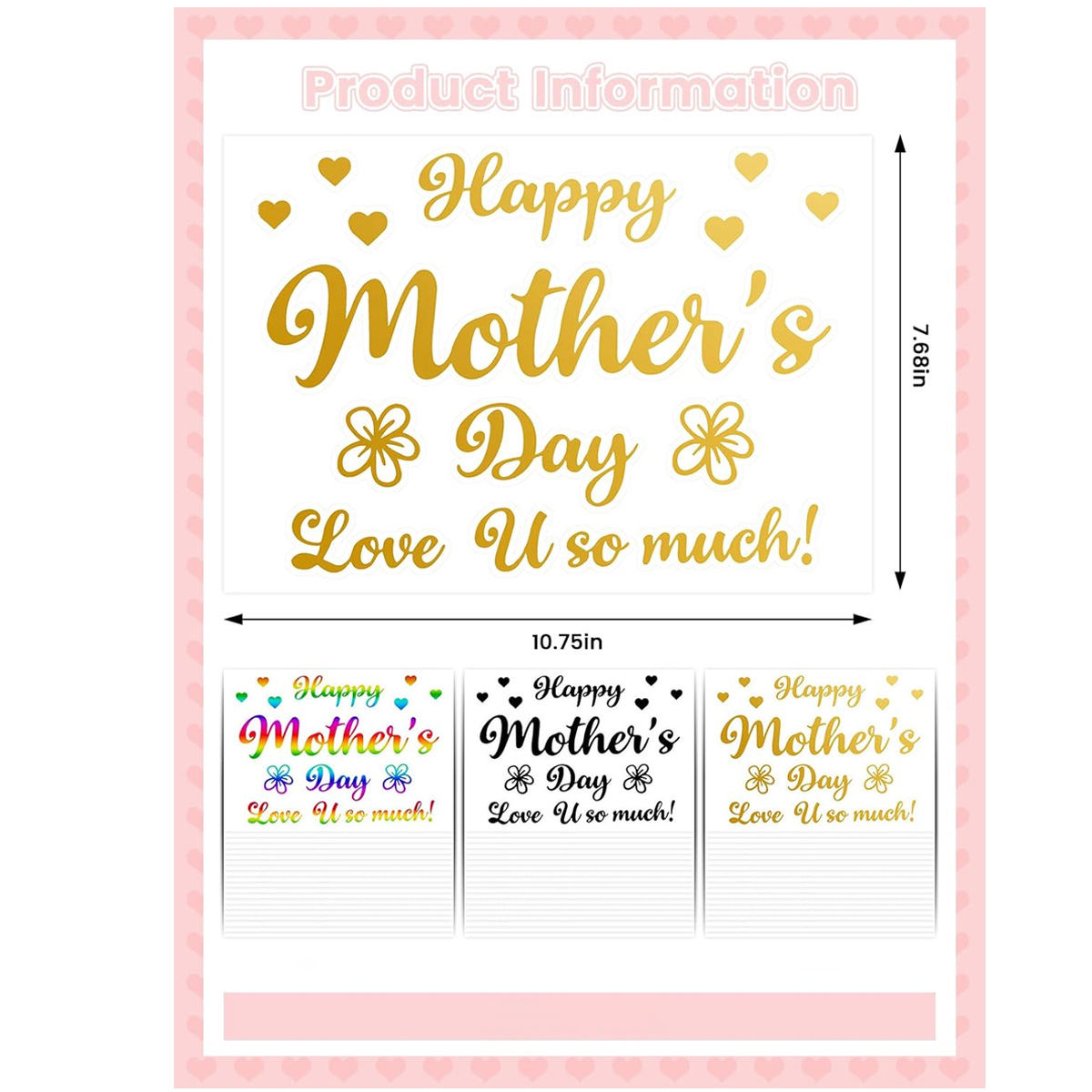 ملصقات بالونات لحفلات عيد الأم - مراجعة Art Craft Mother'S Day وسعره