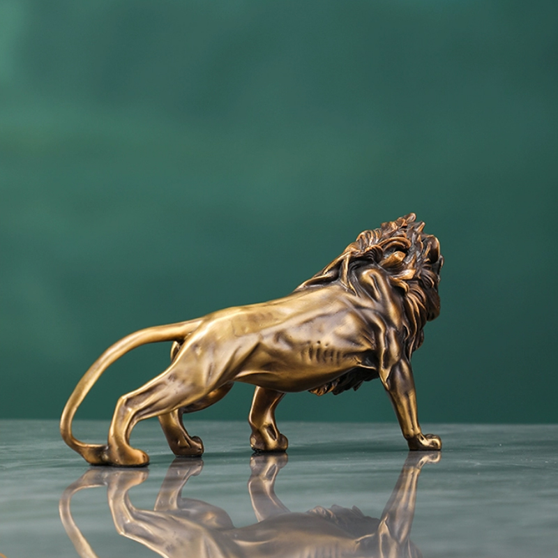 زخرفة منحوتة الأسد النحاسي ، ا - مراجعة Art Craft Lion وسعره