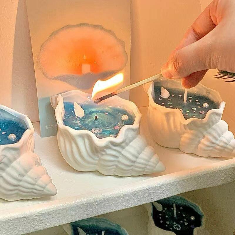 شمع عطري صلب، شمعة على شكل صدف - مراجعة Soy Candle Fragrance Oil وسعره