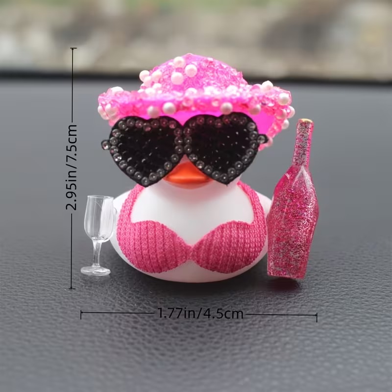 بطة سوداء صغيرة أنيقة ولامعة،  - مراجعة Art Craft Glasses وسعره