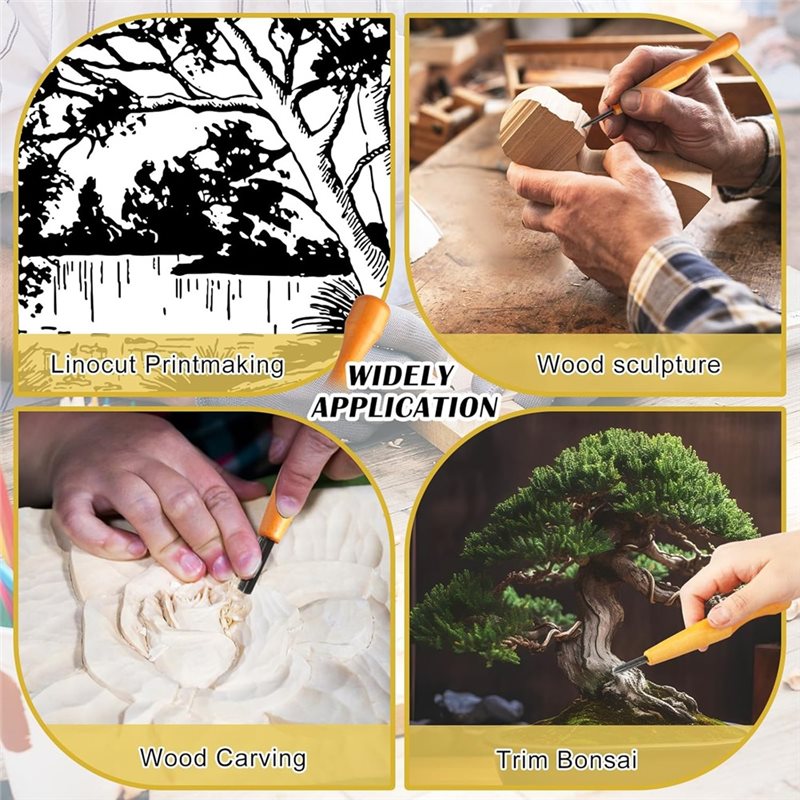 مجموعة أدوات النحت AEA9-5 قطع  - مراجعة Linocut Carving Tool وسعره