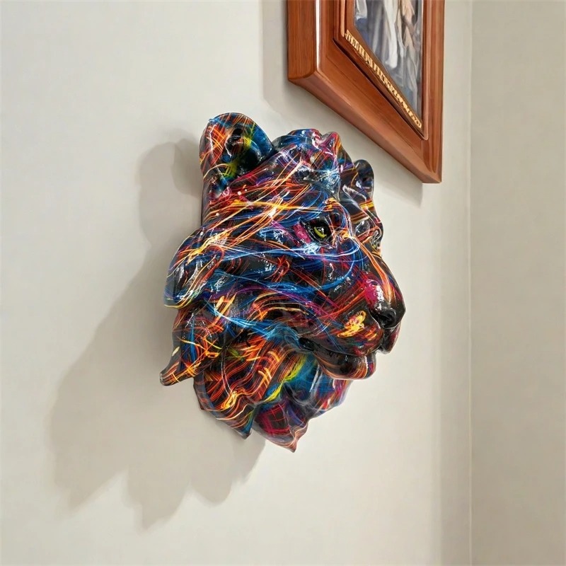 ديكور حائط على شكل حيوانات من  - مراجعة Art Craft Lion وسعره