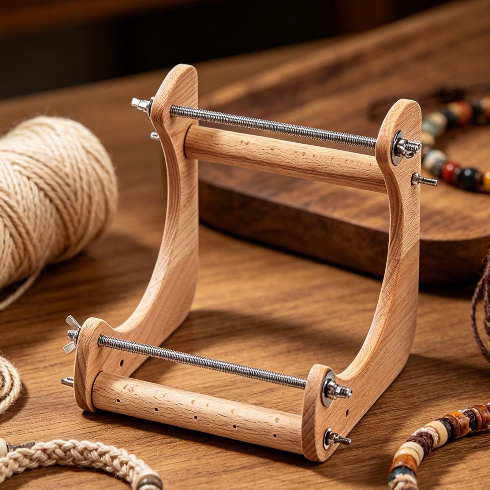 آلة نسج الخرز الخشبية القابلة  - مراجعة Loom Weaving Frame وسعره